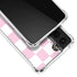 Pink and White Checkerboard Galaxy S22 Clear Case