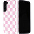Pink and White Checkerboard Galaxy S22 Plus Pro Case