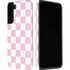 Pink and White Checkerboard Galaxy S22 Pro Case