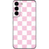 Pink and White Checkerboard Galaxy S22 Skin