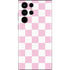Pink and White Checkerboard Galaxy S22 Ultra Skin