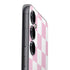 Pink and White Checkerboard Galaxy S23 FE Skin