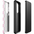 Pink and White Checkerboard Galaxy S23 Plus Pro Case