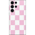 Pink and White Checkerboard Galaxy S23 Ultra Skin