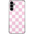 Pink and White Checkerboard Galaxy S24 Plus Clear Case