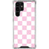 Pink and White Checkerboard Galaxy S24 Ultra Clear Case