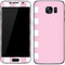 Pink and White Checkerboard Galaxy S7 Skin