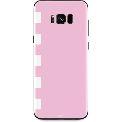 Pink and White Checkerboard Galaxy S8 Skin