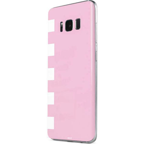 Pink and White Checkerboard Galaxy S8 Skin