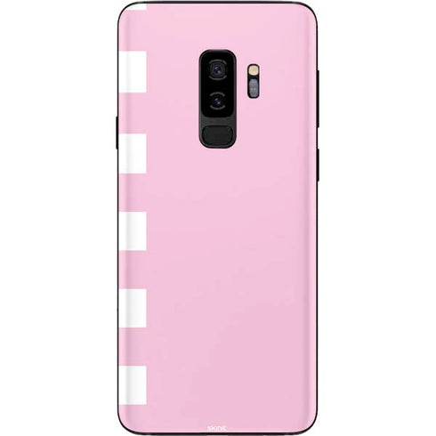 Pink and White Checkerboard Galaxy S9 Plus Skin
