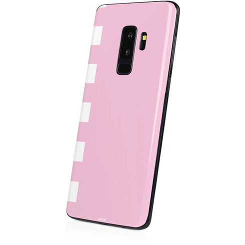 Pink and White Checkerboard Galaxy S9 Plus Skin