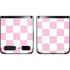 Pink and White Checkerboard Galaxy Z Flip Skin