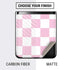 Pink and White Checkerboard Galaxy Z Flip Skin