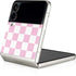 Pink and White Checkerboard Galaxy Z Flip3 5G Skin