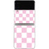 Pink and White Checkerboard Galaxy Z Flip4 5G Skin