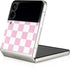 Pink and White Checkerboard Galaxy Z Flip4 5G Skin