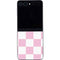 Pink and White Checkerboard Galaxy Z Flip5 5G Skin
