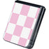 Pink and White Checkerboard Galaxy Z Flip5 5G Skin