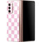 Pink and White Checkerboard Galaxy Z Fold2 5G Skin