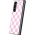 Pink and White Checkerboard Galaxy Z Fold5 5G Skin