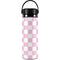 Pink and White Checkerboard Hydro Flask 20oz Wide Mouth Skin