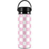 Pink and White Checkerboard Hydro Flask 20oz Wide Mouth Skin