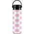 Pink and White Checkerboard Hydro Flask 20oz Wide Mouth Skin