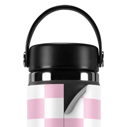 Pink and White Checkerboard Hydro Flask 20oz Wide Mouth Skin