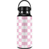 Pink and White Checkerboard Hydro Flask 32oz Wide Mouth Skin