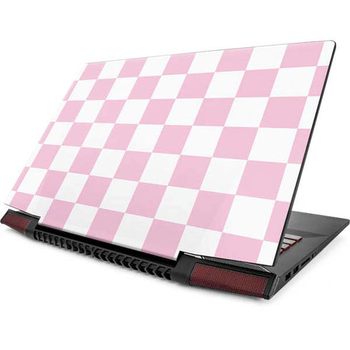 Pink and White Checkerboard Lenovo IdeaPad Skin