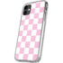 Pink and White Checkerboard iPhone 11 Clear Case