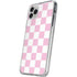 Pink and White Checkerboard iPhone 11 Pro Clear Case
