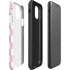 Pink and White Checkerboard iPhone 11 Pro Max Impact Case
