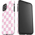 Pink and White Checkerboard iPhone 11 Pro Max Impact Case