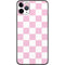Pink and White Checkerboard iPhone 11 Pro Max Skin