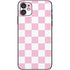 Pink and White Checkerboard iPhone 11 Skin