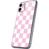 Pink and White Checkerboard iPhone 11 Skin