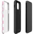 Pink and White Checkerboard iPhone 12 Impact Case