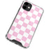 Pink and White Checkerboard iPhone 12 Mini Clear Case
