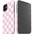 Pink and White Checkerboard iPhone 12 Mini Lite Case