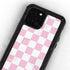 Pink and White Checkerboard iPhone 12 Pro Max Waterproof Case