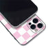 Pink and White Checkerboard iPhone 12 Pro Skin