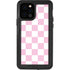 Pink and White Checkerboard iPhone 12 Pro Waterproof Case