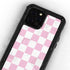 Pink and White Checkerboard iPhone 12 Pro Waterproof Case