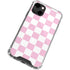 Pink and White Checkerboard iPhone 13 Clear Case