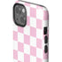 Pink and White Checkerboard iPhone 13 Impact Case