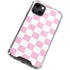 Pink and White Checkerboard iPhone 13 Mini Clear Case