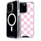 Pink and White Checkerboard iPhone 13 Pro MagSafe Case