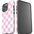 Pink and White Checkerboard iPhone 13 Pro Max Impact Case