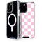 Pink and White Checkerboard iPhone 13 Pro Max MagSafe Case